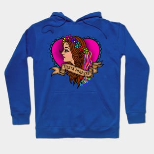 Fiesta Forever - San Antonio TX Fiesta Tattoo Girl Hoodie